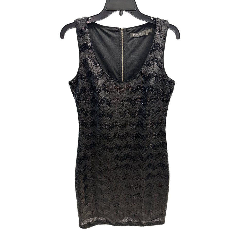 Guess Black Sequin Chevron Pattern Sleeveless Bod… - image 2